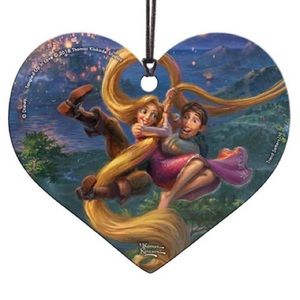 Thomas Kinkade Trendsetters Tangled Up in Love Hanging Acrylic Ornament